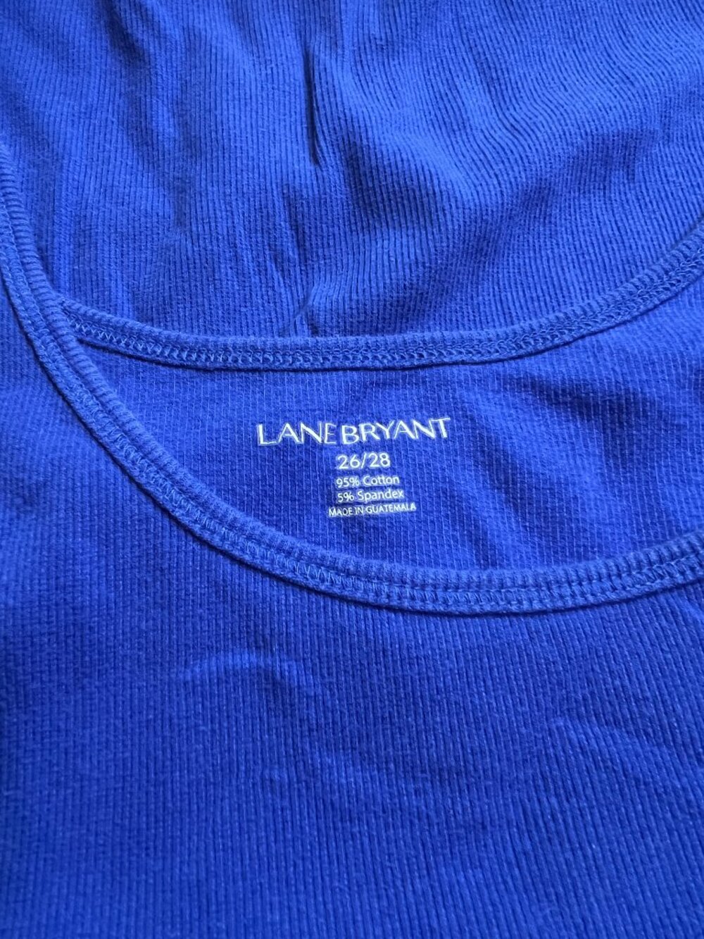 Lane Bryant Royal Blue Tank Top W 26-28